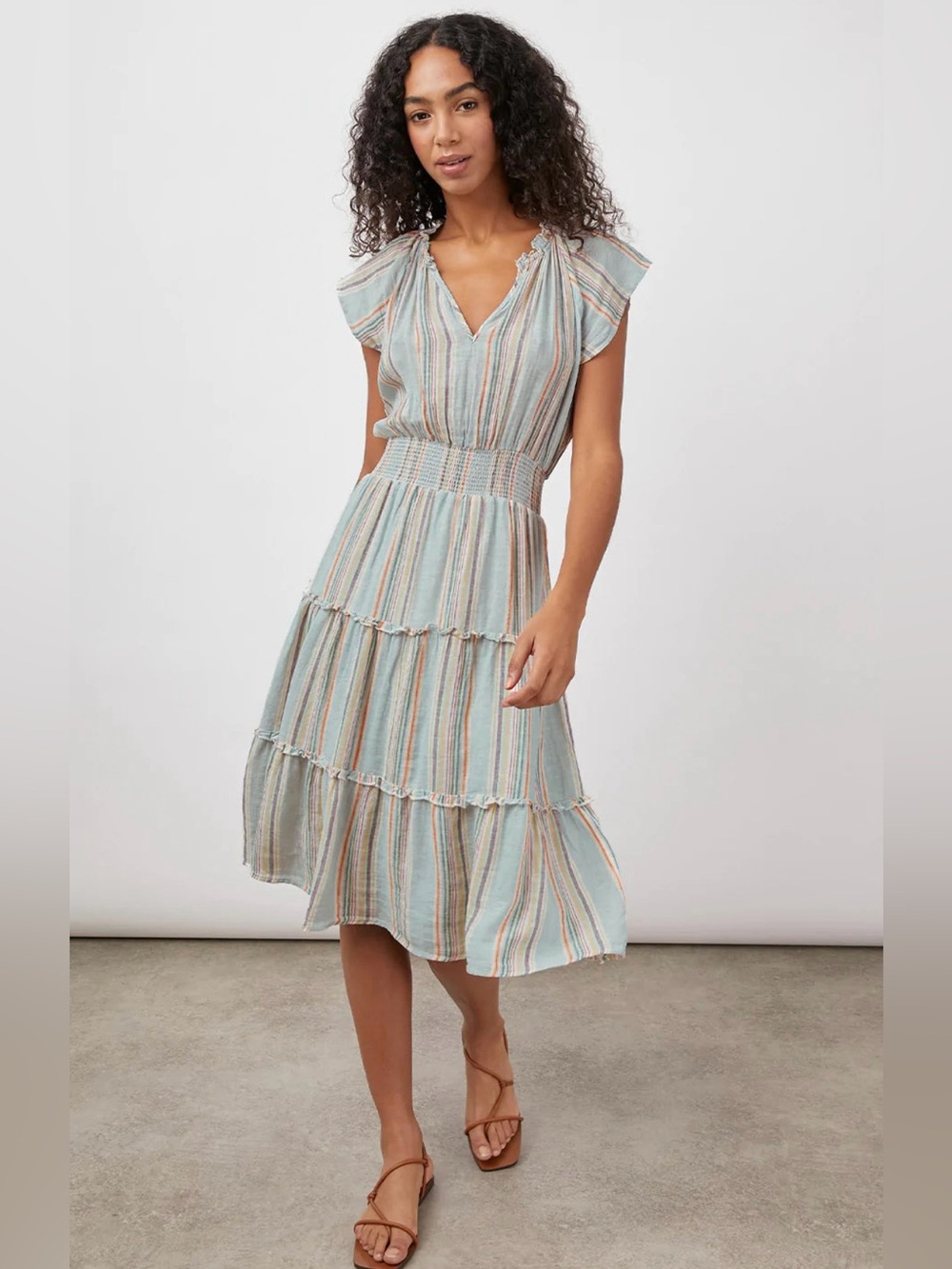 EUC! Rails “Amellia Sag Harbour Stripe” Midi Dress Size Medium